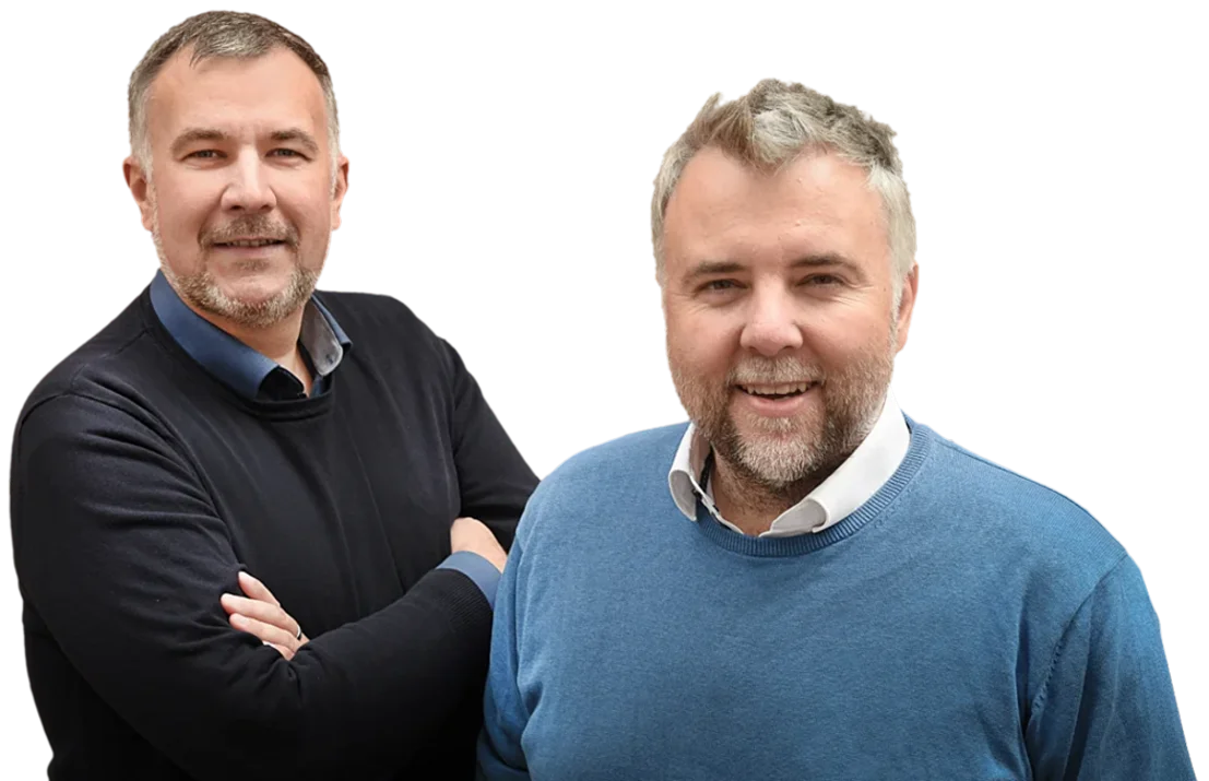 Richard Obermayr und Mario Baum&uuml;ller. Die Gr&uuml;nder von zimmmer.at - Monteurzimmer &Ouml;sterreich